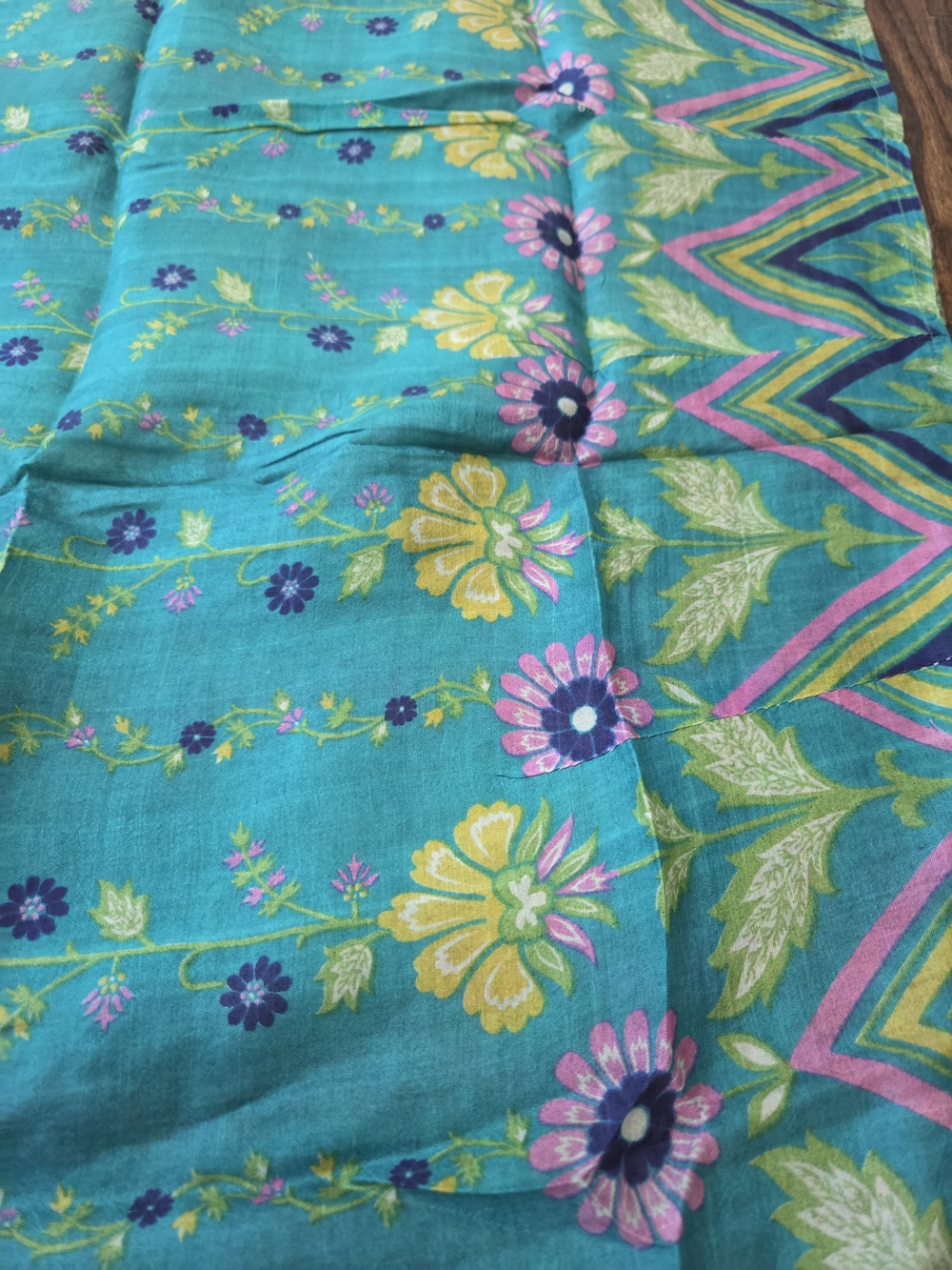 Aritsan Hand Sewn Reversible Silk True Wrap Skirt Boho Midi India - Picture 6 of 10